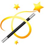 Magic Wand icon in Emoji style